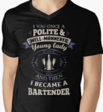 Funny bartender shirts Men's V-Neck T-Shirt