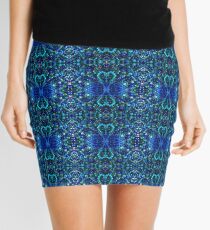 Blue Beads Mini Skirt