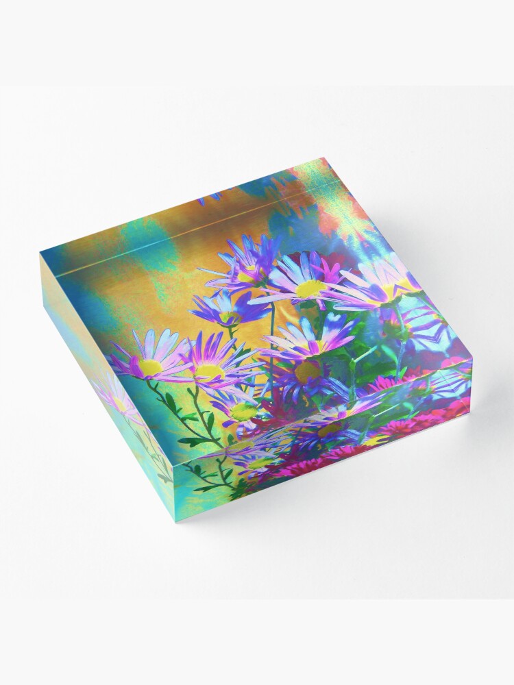Alternate view of Flowers bloom Acrylic Block