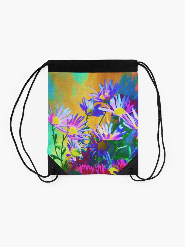 Alternate view of Flowers bloom Drawstring Bag