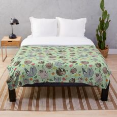Faultiere Fleecedecke