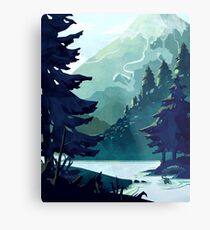 Canadian Mountain Metal Print