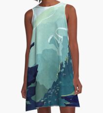 Kanadischer Berg A-Linien Kleid