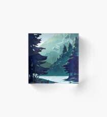Kanadischer Berg Acrylblock