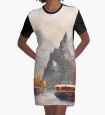 Ha Long Bay Graphic T-Shirt Dress