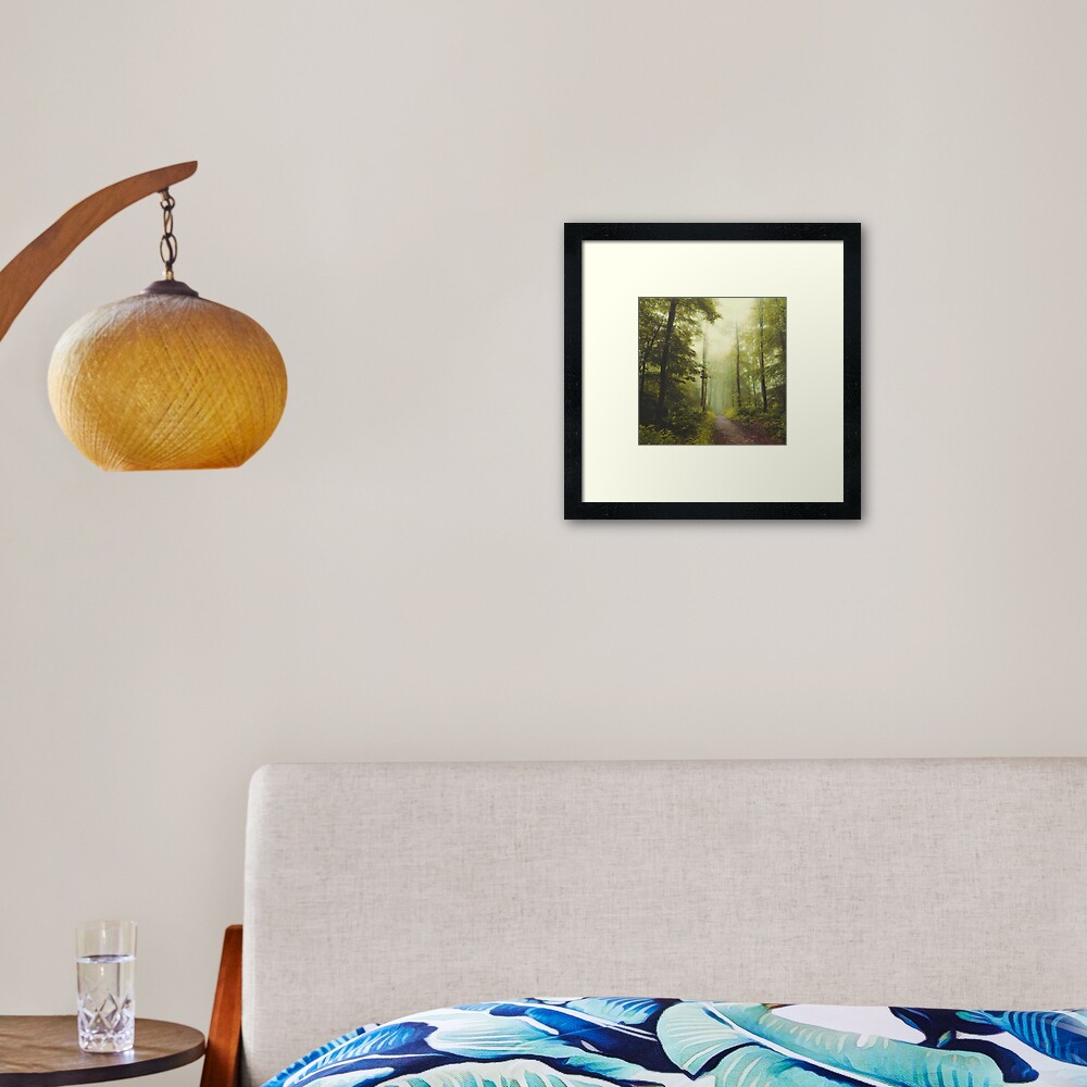 Long Forest Walk Framed Art Print