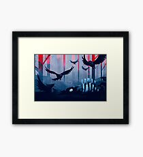 Blue Stone Landscape Framed Print