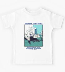 AUTOMOBILE CLUB de FRANCE: Vintage Auto Racing Advertising Print Kids Tee