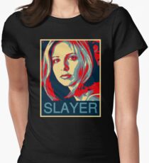 Buffy the Vampire Slayer - Obama Poster Women's Fitted T-Shirt