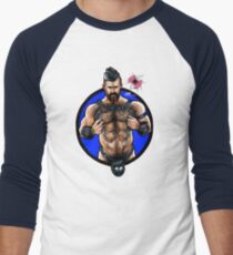Bullethole Leather Daddy: Harness the Power Men's Baseball ¾ T-Shirt