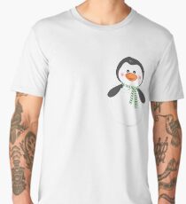 Cute Penguin T-shirt, Funny Pocket Animal Men's Premium T-Shirt