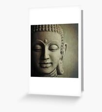 Buddha Head Greeting Card