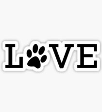 Pet Love | Black Sticker