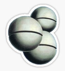 Magritte Spheres Sticker
