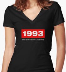 1993 Birthday Gift Idea Women's Fitted V-Neck T-Shirt