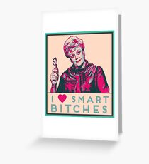 I heart smart b****es like JB Fletcher Greeting Card