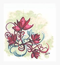Red Flowers Photographic Print