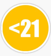 Chugger Deflector - <21 Sticker