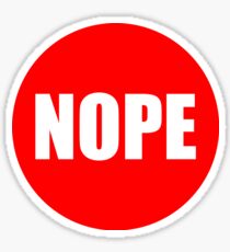 Chugger Deflector - NOPE Sticker