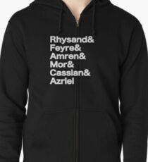 The Night Court Squad (black) Zipped Hoodie