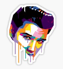 Elvis in Red Sticker