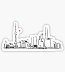 Shanghai skyline Sticker