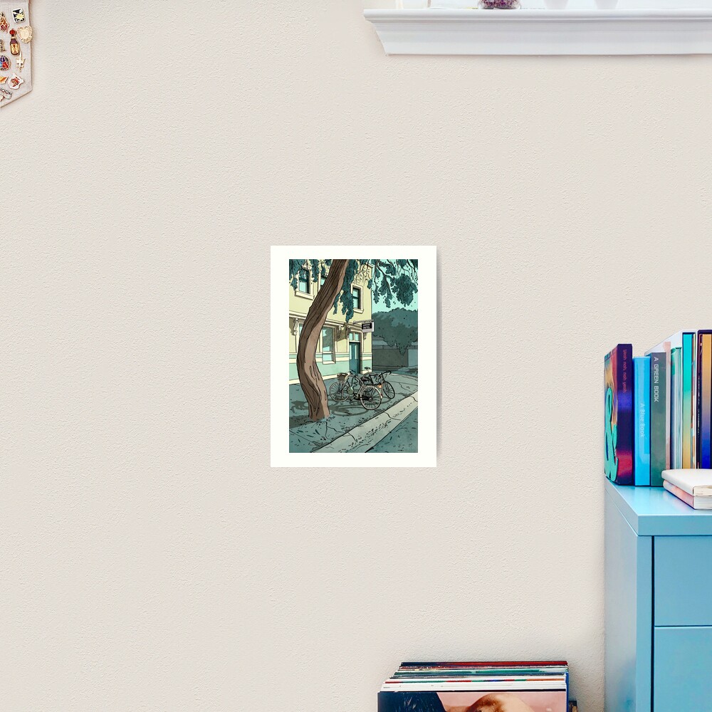bicycles at the Hotel Art Print