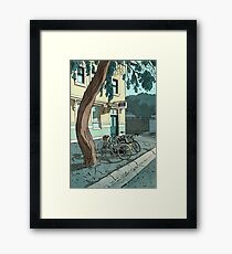 bicycles at the Hotel Framed Print