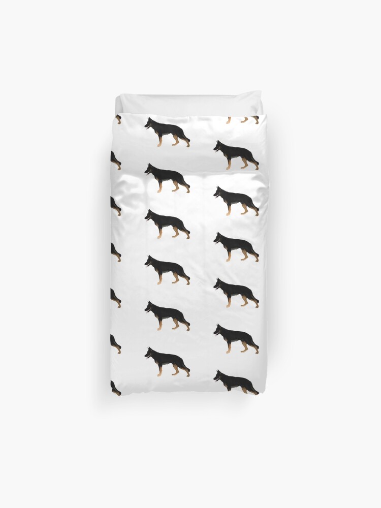 German Shepherd Melanistic Tan Black Duvet Cover By 2woofs