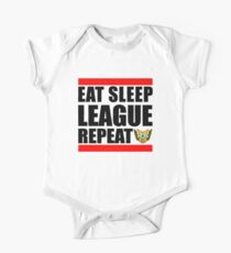 Eat Sleep League Repeat Short Sleeve Baby One-Piece