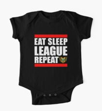 Eat Sleep League Repeat Short Sleeve Baby One-Piece