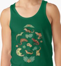 Camiseta de tirantes Familia Gecko en verde