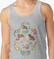Camiseta de tirantes Familia Gecko en amarillo