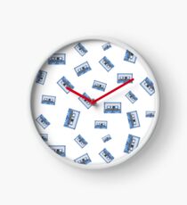 MUSIC CASSETTE TAPES PATTERN Clock