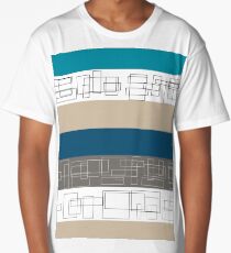 Blue Stripe Long T-Shirt