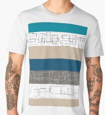 Blue Stripe Men's Premium T-Shirt