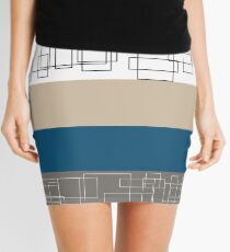 Blue Stripe Mini Skirt