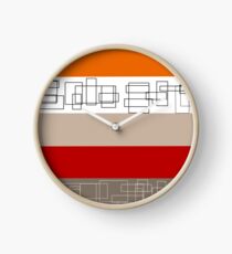 Red Stripe Clock