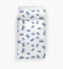MUSIC CASSETTE TAPES PATTERN Duvet Cover