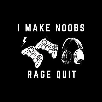 I Make Noobs Rage Quit - Fish With Headphones Sticker for Sale by  bsrishika