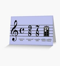 Wibbly-wobbly timey-wimey Greeting Card