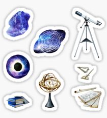 Watercolor astronomy collection Sticker