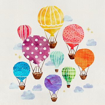 Artwork thumbnail, Hot Air Balloon by weirdoodle