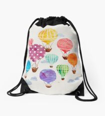 Hot Air Balloon Drawstring Bag