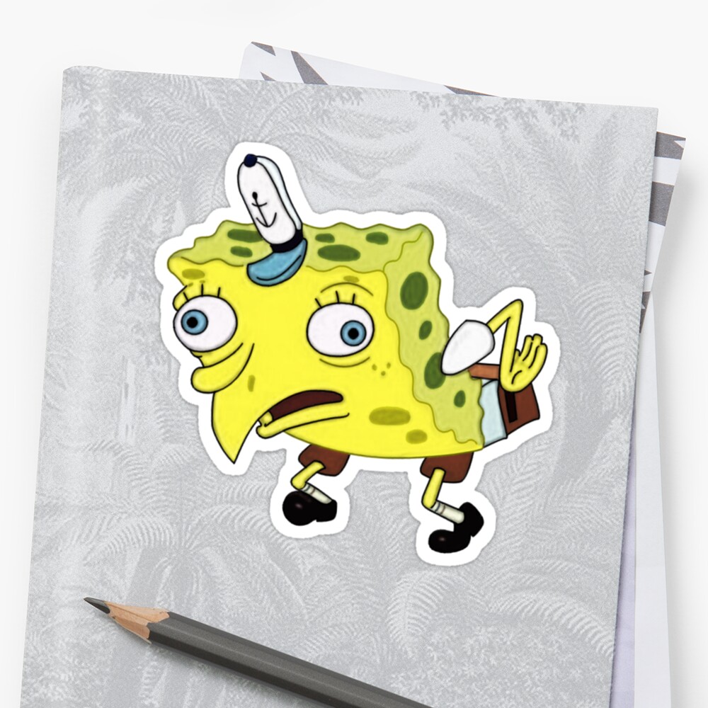 Mocking Spongebob Meme Stickers By Tedefred Redbubble