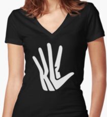 Kawhi Leonard Unofficial funny Women's Fitted V-Neck T-Shirt