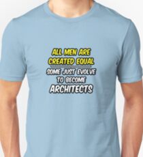 Funny Architect .. Evolution Unisex T-Shirt