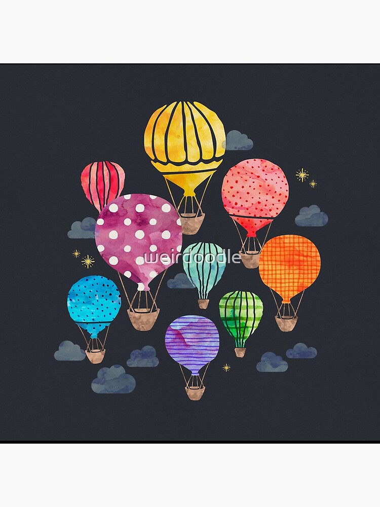 Hot Air Balloon Night by weirdoodle