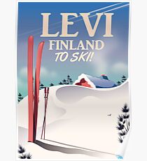 Levi, Finnland Skireiseplakat Poster