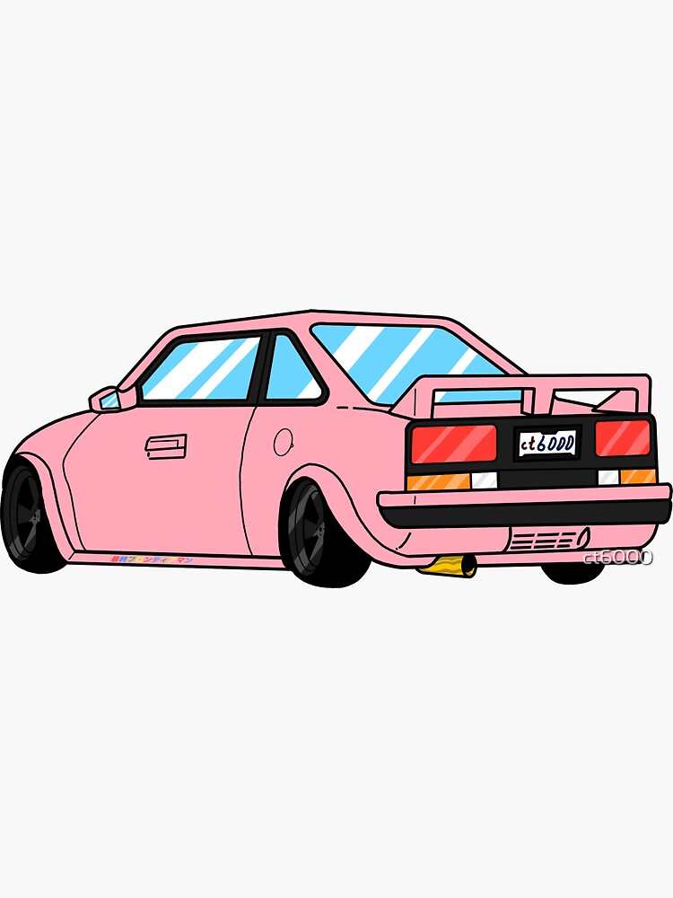 "PINK CAR" Sticker by ct6000 Redbubble